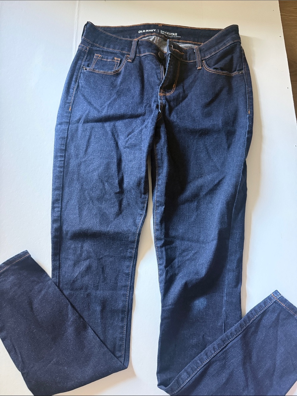 Old Navy Rockstar Skinny Jeans- mid rise - Dark Indigo Blue